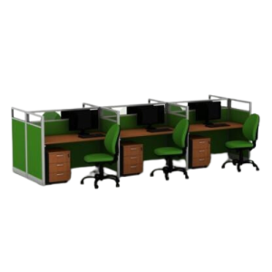 Meja Partisi Kantor Arkadia 6 Staff